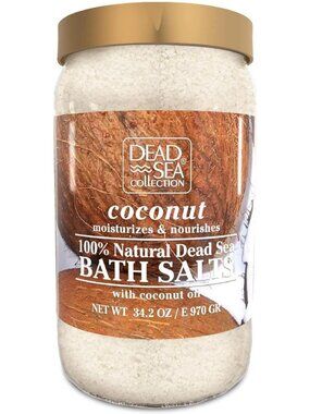 Nourishing Dead Sea Bath Salts with Coconut Oil – Soothing Skin & Muscle Relief